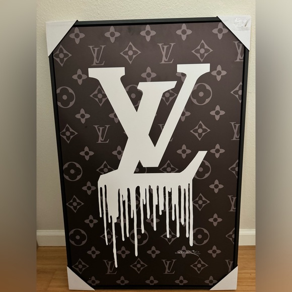 Fairchild Paris Louis Vuitton Drip Canvas Artwork - Picture 1 of 2
